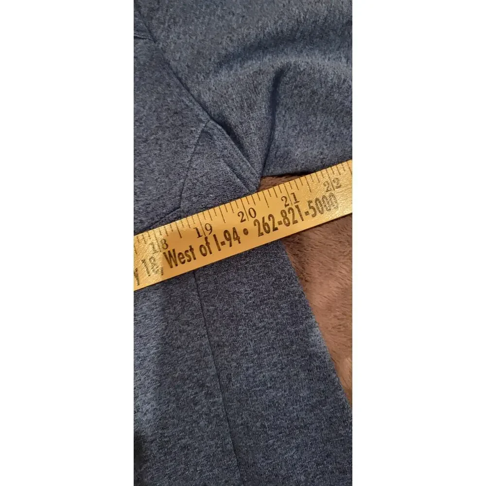 The North Face Sweater Mens Large Blue 1/4 Zip Fleece Pullover Mock Neck Outdoor